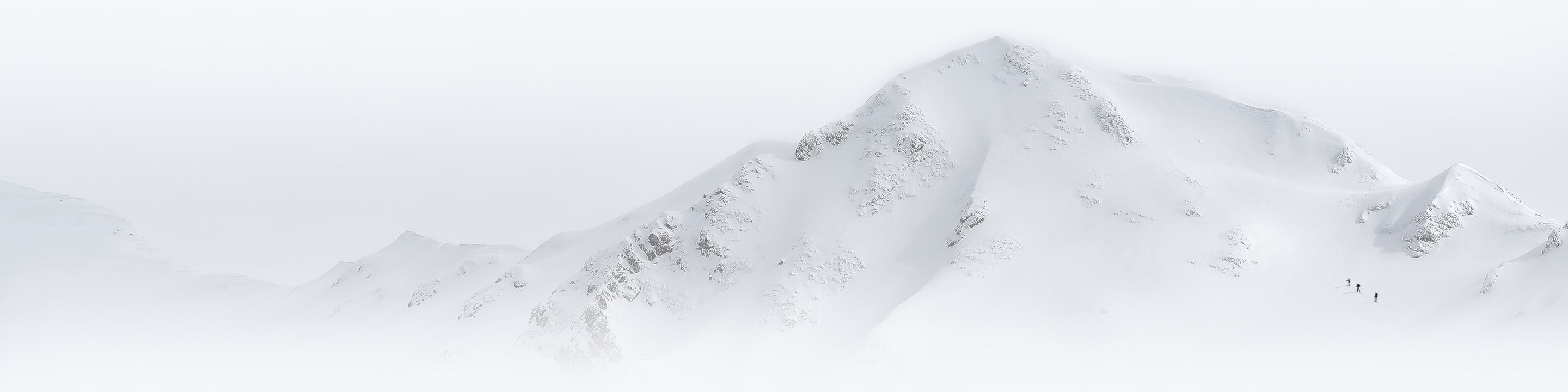 White snowy mountain
